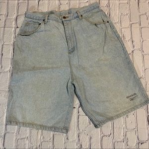Vintage 90’s Reebok Jean Denim Shorts Light Wash